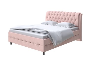 Кровать полутороспальная Como (Veda) 4 140х200, Велюр (Ultra Розовый мусс) в Петропавловске-Камчатском