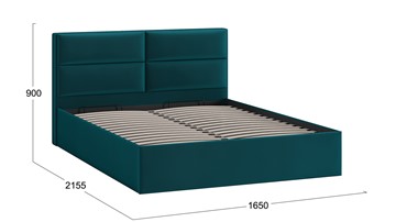 Кровать с механизмом 2-спальная Глосс Тип 1 (Велюр Confetti Izumrud) в Петропавловске-Камчатском - предосмотр 1