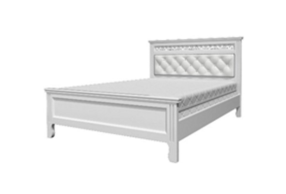 Кровать спальная Грация (Белый Античный) 160х200 в Петропавловске-Камчатском - изображение