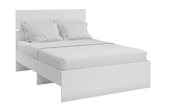 Кровать односпальная Агата М10, 120х200 белая в Петропавловске-Камчатском - изображение 2