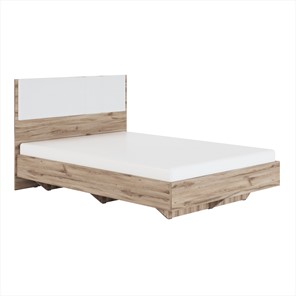 Кровать 1.5-спальная Николь (мод.1.2) 1,4 белая экокожа, с ортопедическим основанием в Петропавловске-Камчатском