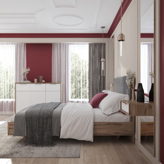 Кровать в спальню Николь (мод.1.5) 1,8 серый текстиль, с ортопедическим основанием в Петропавловске-Камчатском - изображение 4