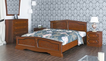 Спальная кровать Елена (Орех) 120х200 в Петропавловске-Камчатском