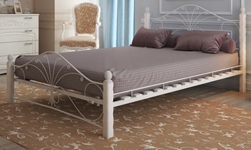 Кровать 2-спальная Фортуна 1, 1600, белый/белый в Петропавловске-Камчатском - предосмотр