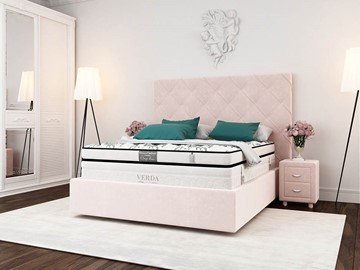 Спальная кровать Style Compact/Island M 180х200, Флок (Велсофт Винтажный розовый) в Петропавловске-Камчатском