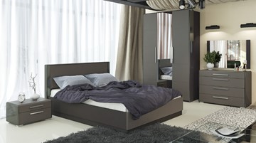 Модульная спальня Наоми №2, цвет Фон серый, Джут в Петропавловске-Камчатском
