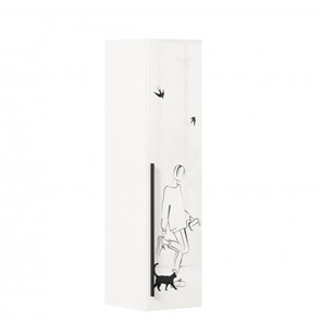 Одностворчатый шкаф Джоли Тип 2 ЛД 535.020, Серый шелк в Петропавловске-Камчатском