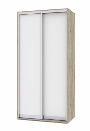 Шкаф-купе О41, Серый дуб - Белый в Петропавловске-Камчатском - изображение