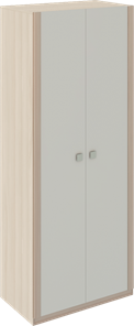 Шкаф двухдверный Глэдис М22 (Шимо светлый/Белый текстурный) в Петропавловске-Камчатском