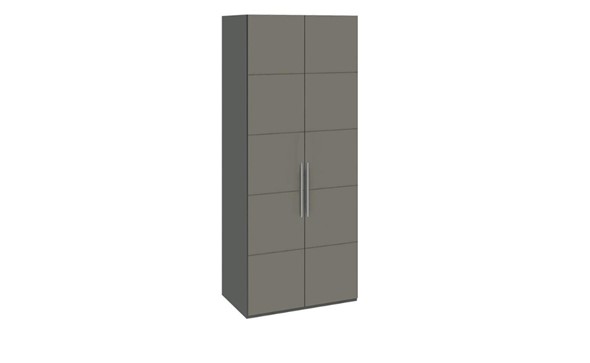 Шкаф Наоми с 2-мя дверями, цвет Фон серый, Джут  СМ-208.07.03 в Петропавловске-Камчатском - изображение