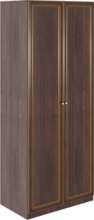 Двухдверный шкаф Беатрис М02 (Орех Гепланкт) в Петропавловске-Камчатском - изображение