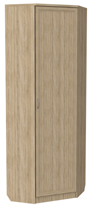 Шкаф 402 угловой со штангой, цвет Дуб Сонома в Петропавловске-Камчатском - изображение