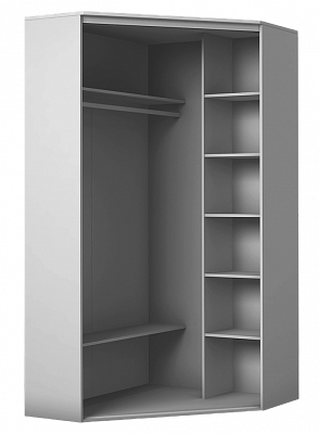 Угловой шкаф 2400х1103, ХИТ У-24-4-11, белая шагрень в Петропавловске-Камчатском - изображение 1