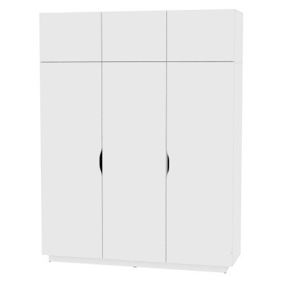 Распашной шкаф Аврора (H29) 2322х1801х540, Белый в Петропавловске-Камчатском - изображение