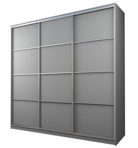 Шкаф 3-х дверный MAX МШ-27-6-27-111, Профиль Серебро/Цвет Серый в Петропавловске-Камчатском