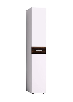Шкаф для одежды Норвуд 55, Белый-Орех шоколадный в Петропавловске-Камчатском - изображение