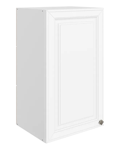 Шкаф навесной Мишель L400 H720 (1 дв. гл.) эмаль (белый/белый) в Петропавловске-Камчатском