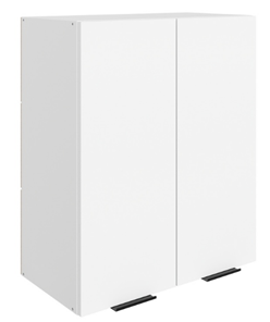 Навесной кухонный шкаф Стоун L600 Н720 (2 дв. гл.) (белый/джелато софттач) в Петропавловске-Камчатском