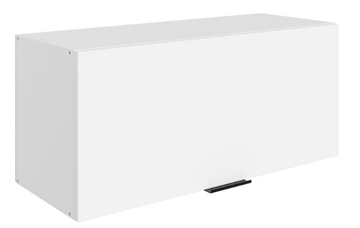 Кухонный шкаф Стоун L800 Н360 (1 дв. гл.) (белый/джелато софттач) в Петропавловске-Камчатском