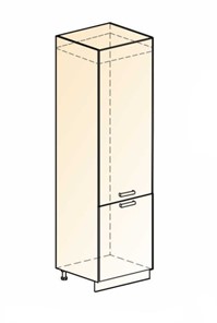 Шкаф-пенал под холодильник Бостон L600 (2 дв. гл.) в Петропавловске-Камчатском