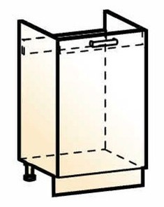 Шкаф рабочий под мойку Стоун L500 (1 дв. гл.) в Петропавловске-Камчатском