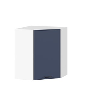 Шкаф угловой настенный Индиго ЛД 298.610.000.116, Белый/Тёмно-синий в Петропавловске-Камчатском