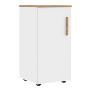 Низкий шкаф колонна с глухой дверью левой FORTA Белый-Дуб Гамильтон FLC 40.1 (L) (399х404х801) в Петропавловске-Камчатском