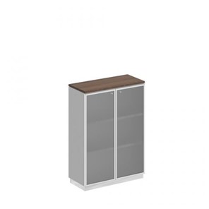 Шкаф для документов средний стекло в рамке Speech Cube (90x40x124.6) СИ 319 ДГ БП ХР в Петропавловске-Камчатском