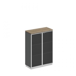 Шкаф для документов средний стекло в рамке Speech Cube (90x40x124.6) СИ 319 ДС АР ХР в Петропавловске-Камчатском