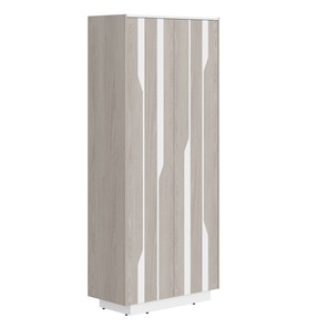 Шкаф для одежды LINE Дуб-серый-белый СФ-574401 (900х430х2100) в Петропавловске-Камчатском
