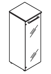 Шкаф колонна MORRIS Дуб Базель/Венге Магия MMC 42.2 (429х423х1188) в Петропавловске-Камчатском - предосмотр 2
