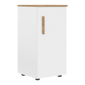 Низкий шкаф колонна с правой дверью FORTA Белый-Дуб Гамильтон FLC 40.1 (R) (399х404х801) в Петропавловске-Камчатском