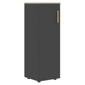 Средний шкаф колонна с левой дверью FORTA Графит-Дуб Гамильтон   FMC 40.1 (L) (399х404х801) в Петропавловске-Камчатском