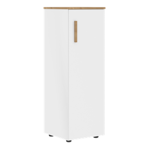 Средний шкаф колонна с правой дверью FORTA Белый-Дуб Гамильтон  FMC 40.1 (R) (399х404х801) в Петропавловске-Камчатском