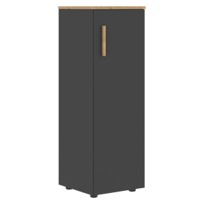 Средний шкаф колонна с глухой дверью правой FORTA Графит-Дуб Гамильтон   FMC 40.1 (R) (399х404х801) в Петропавловске-Камчатском