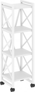 Стеллаж подкатной Loft VR.L-MST.K-4.4, Белый/Белый металл в Петропавловске-Камчатском