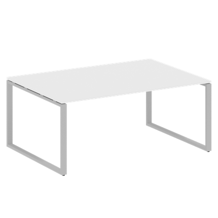 Переговорный стол БО.ПРГ-1.5 (Серый/Белый) в Петропавловске-Камчатском - изображение