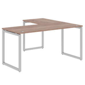 Письменный стол угловой левый XTEN-Q Дуб-сонома- серебро XQCT 1615 (L) (1600х1500х750) в Петропавловске-Камчатском