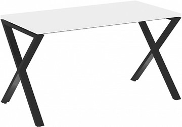 Письменный стол Loft VR.L-SRX-3.7, Белый Бриллиант/Черный металл в Петропавловске-Камчатском