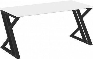 Стол на металлокаркасе Loft VR.L-SRZ-4.7, Белый Бриллиант/Черный металл в Петропавловске-Камчатском