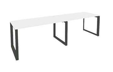 Стол на металлокаркасе O.MO-RS-2.3.8, Антрацит/Белый бриллиант в Петропавловске-Камчатском