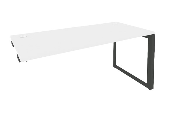 Приставной стол к тумбе O.MO-SPR-4.8 Антрацит/Белый бриллиант в Петропавловске-Камчатском - изображение