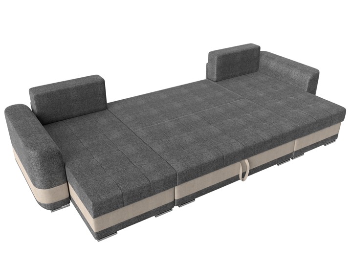П-образный диван Честер, Серый/бежевый (рогожка) в Петропавловске-Камчатском - изображение 7