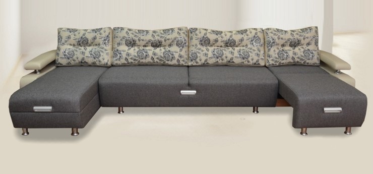 П-образный диван Престиж-15 микс в Петропавловске-Камчатском - изображение 1