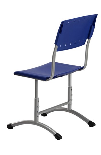 Детский стул регулируемый Отличник.3 3-5, Синий RAL 5002/Светло-серый в Петропавловске-Камчатском - изображение 1
