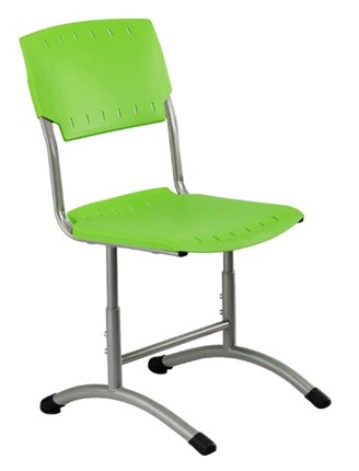 Детский стул регулируемый Отличник.3 5-7, Салатовый RAL 6038/Светло-серый в Петропавловске-Камчатском - изображение
