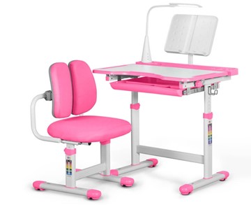 Комплект из растущего стола и кресла Mealux EVO BD-23 Pink в Петропавловске-Камчатском - предосмотр