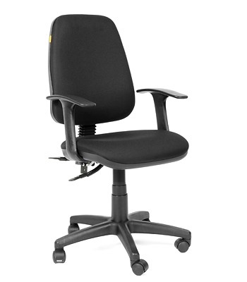 Компьютерное кресло CHAIRMAN 661 Ткань стандарт 15-21 черная в Петропавловске-Камчатском - изображение